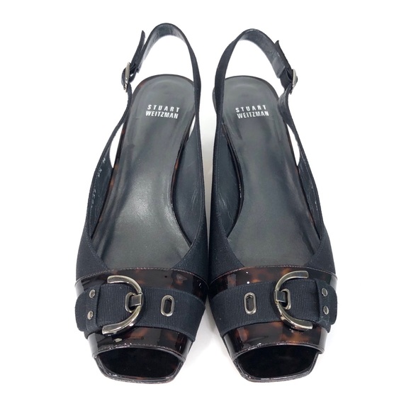 Stuart Weitzman Cavort Peep-toe Slingback - Picture 3 of 12